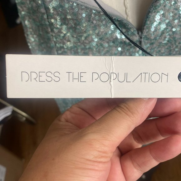 GORGEOUS DRESS THE POPULATION SEQUINED DRESS (SZ MED) (NWT) - Picture 11 of 12